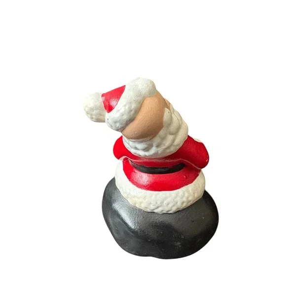 Santa Claus Ceramic Figurine Hand Painted Christmas Decor Vintage - Picture 3 of 5